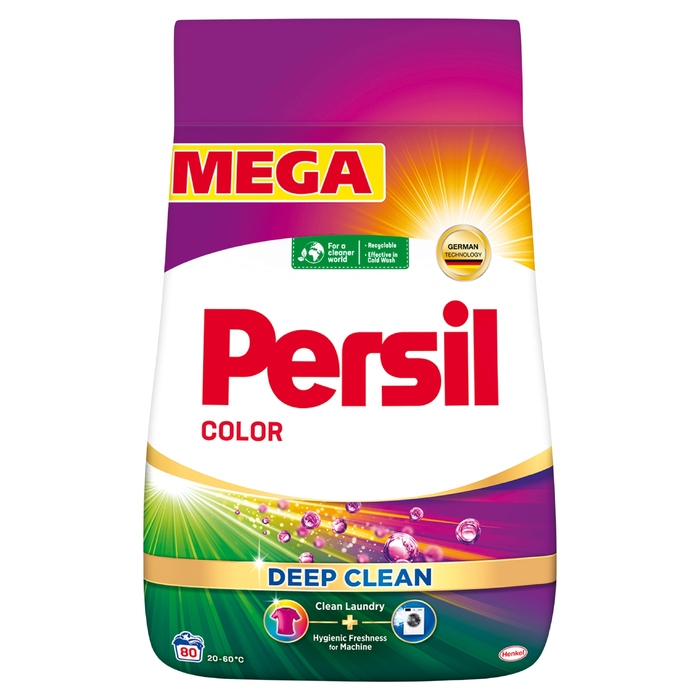 Пральний порошок Persil Color Deep Clean для кольорових речей, 4,4 кг (80 прань)