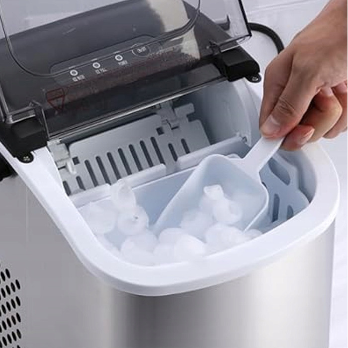 Льодогенератор Zilan ICE MAKER 15 кг, сріблястий/сірий, 95 Вт