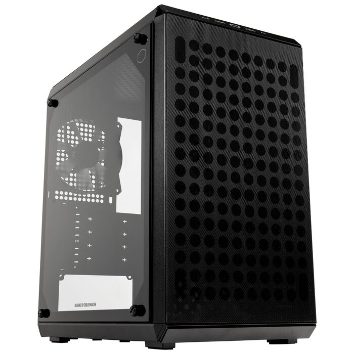 Корпус Cooler Master MasterBox Q300L V2 Mini-Tower Micro-ATX з USB 3.2 Gen 2x2, 120 мм вентилятор, загартоване скло, чисте кабельне прокладання та кілька варіантів охолодження