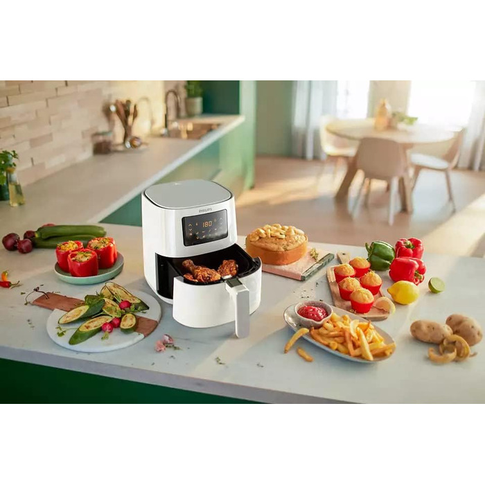 Oil-free Fryer - PHILIPS - Airfryer HD9252/00 Series 3000 - 4.1L - Rapid Air Technology - 7 Presets - White