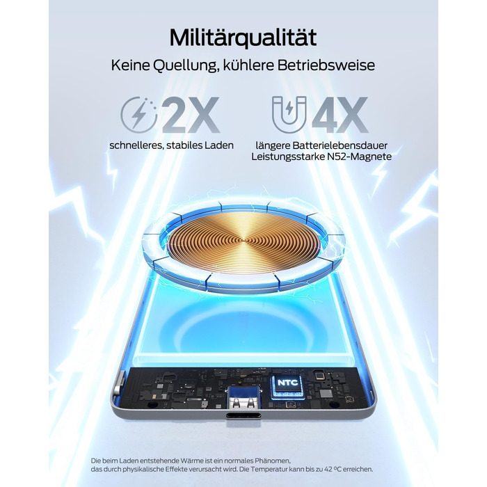 Power Bank MOVESPEED MagSafe 5000mAh Space Grau - Бездротовий зарядний пристрій для iPhone