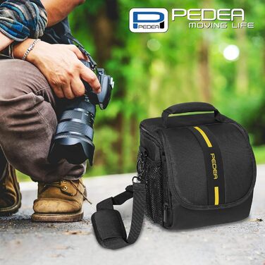 Сумка для фотоапарата Pedea Essex для DSLR/SLR/DLSM камер з об'єктивами та аксесуарами (жовта, розмір M)