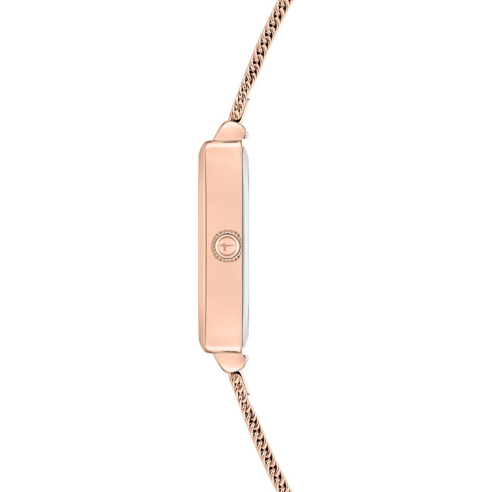 Жіночий годинник Tamaris з квадратним корпусом та металевим або шкіряним ремінцем (Roségold Square / mesh)