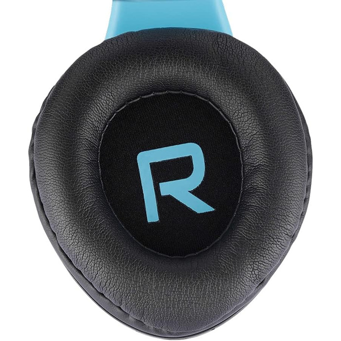 Бездротові навушники PowerLocus Over-Ear з Bluetooth, мікрофоном, складна конструкція, м'які амбушюри, Hi-Fi стерео звук, бас, для дітей та дорослих, TV/PC/Home Office (Чорний/Синій)