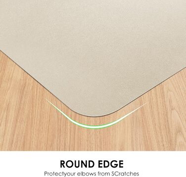 Підкладка на стіл Vicwe 120x60 см, жовта, з ПВХ, антиковзка, для офісу та дому