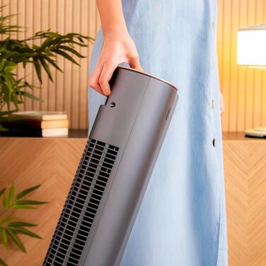Турбовентилятор Cecotec EnergySilence 9090 Skyline, 76 см, білий, з пультом керування та дисплеєм