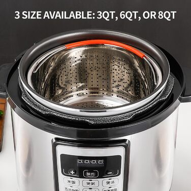 Пароварка для Instant Pot, кошик для овочів з нержавіючої сталі, вставка для каструлі 8qt