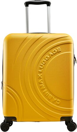 Ручний багаж Cabin Max Anode – валіза, жорсткий корпус, 4 колеса, кодовий замок (55x40x20 см, жовтий)