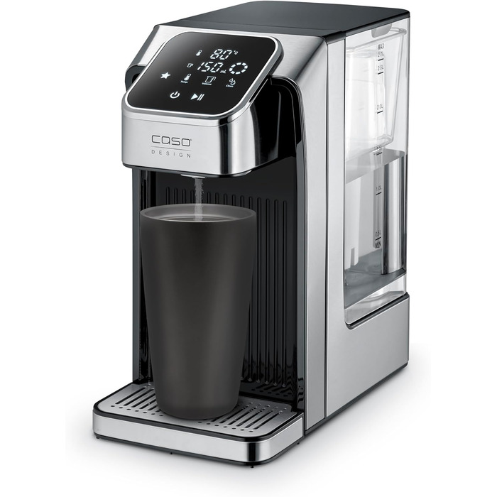 CASO HW 770 Advanced — диспенсер гарячої води, 13 температур (40-100°C), функція пам'яті, економія енергії до 50%, з фільтром для води