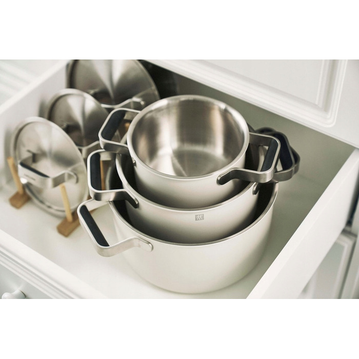 Набір керамічних каструль ZWILLING PURE Stay-Cool, колір слонова кістка (ECRU)