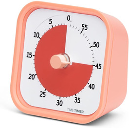 Візуальний таймер Time Timer Home MOD на 60 хвилин для дітей та дорослих, безшумний, для навчання, домашнього використання, офісу та зустрічей, модель TTM9-HDO-W