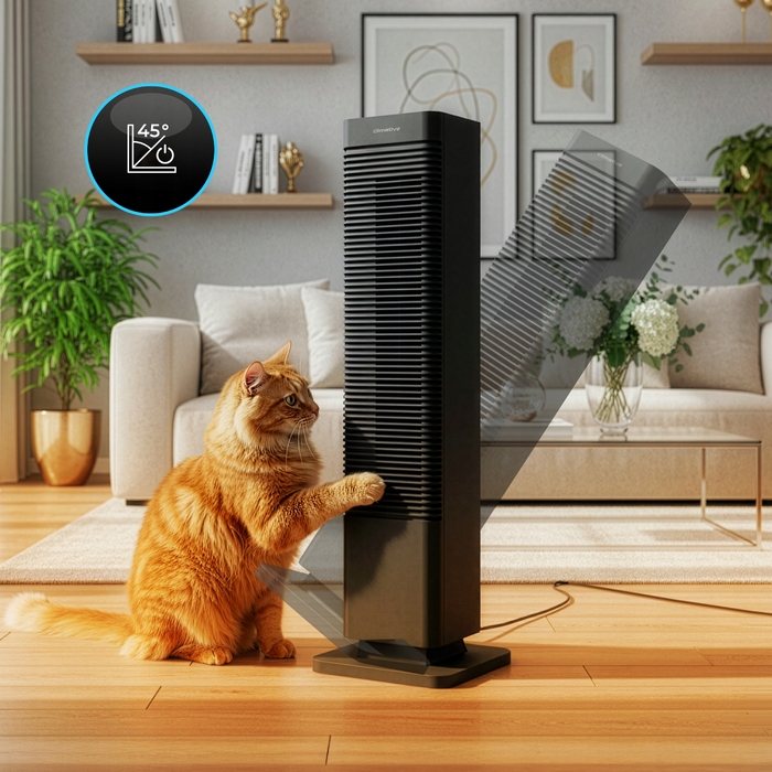 Колонний вентилятор Climative CoolHeat: підлоговий обігрівач та охолоджувач з WiFi та LED-дисплеєм