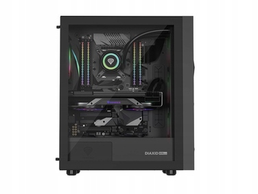 Корпус для комп'ютера Genesis Diaxid 605 ARGB Midi Tower ATX, вікно, чорний