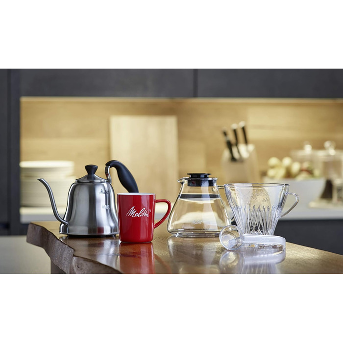Melitta borosilicate glass carafe, robust and heat-resistant, 1 liter, 217632