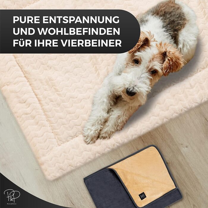 М'яка ковдра для собак Pawz | 2 шт. | 100x70 см | Стильна, міцна, для переноски, подорожей | Підходить для собак та котів