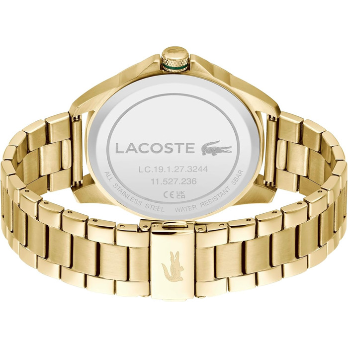 Годинник Lacoste Le Croc чоловічий кварцовий з браслетом з нержавіючої сталі (золотистий)