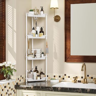 Набір з 4 кутових поличок для душу Orimade, нержавіюча сталь, чорний