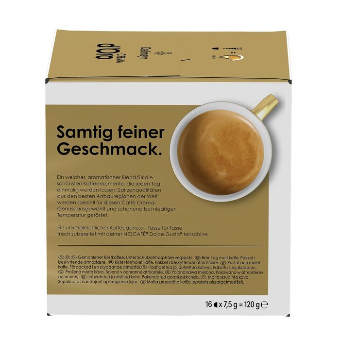 Кавові капсули NESCAFÉ Dolce Gusto DALLMAYR Crema d'Oro, 16 капсул x 3 упаковки (48 шт), 80 г