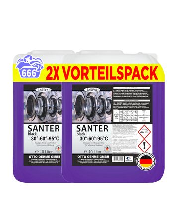 Рідкий пральний засіб Lorito Santer Color для кольорових речей, 10 л (набір 2 шт)