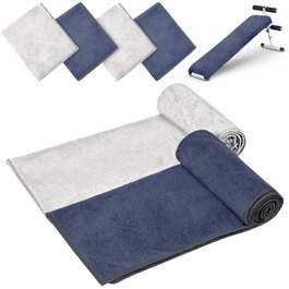 Мікрофібровий рушник URAQT, набір 12 шт. - Швидковисихаючий рушник з мікрофібри для сауни, фітнесу, спорту, подорожей, пляжу - 30x30 см