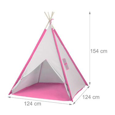 Ігровий намет Relaxdays Teepee з килимком для підлоги