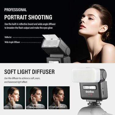 Godox IT32: Світловий прилад для камери Canon з TTL, X5C, GN18, 510 спахів, сенсорний екран та LED-підсвічуванням