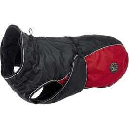 Hunter UPPSALA ALLROUNDER Dog Coat, 2-in-1, Detachable Fleece Lining, Water-Repellent, Size 50, Anthracite/Red 50 Anthracite/Red