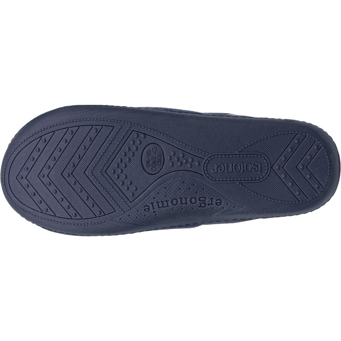Чоловічі домашні капці-пантолети Isotoner з ефектом пам'яті Memory Foam, сині (розмір 46 EU)
