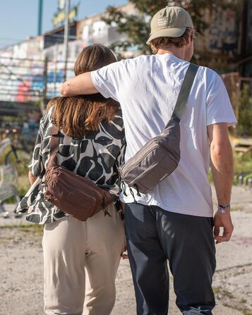 Спортивна поясна сумка Waterfly: стильна фанна-сумка для чоловіків та жінок, унісекс, для прогулянок, подорожей, MTB, спорту, тренувань собак, сірого кольору