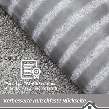 Килимки на сходи BEQHAUSE антиковзні, 22x70 см, сірі (15 шт.) - для дітей, літніх людей, домашніх тварин, машинне прання