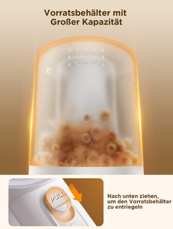 Електричний видальник ворсу 2-в-1 з трьома швидкостями для всіх тканин, з цифровим дисплеєм, 3 леза, USB-C кабель (Білий)