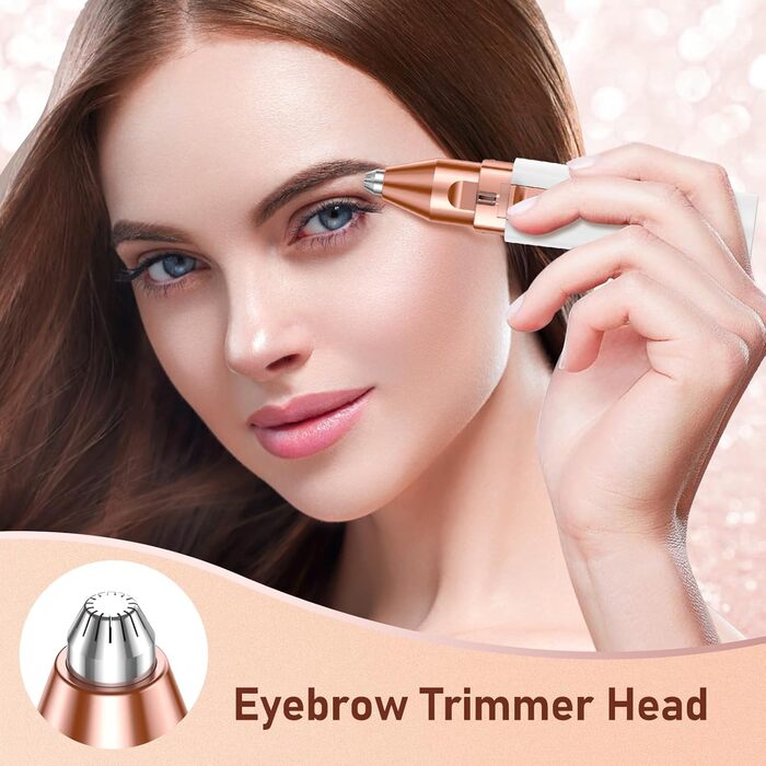 Електричний прилад для видалення волосся: 2-в-1 для обличчя та брів, Vinmall для жінок
