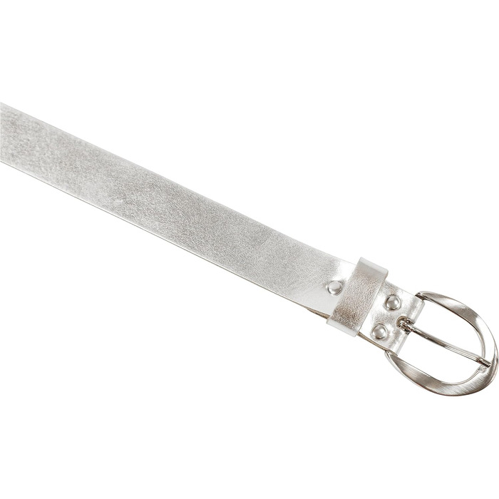 Жіночий шкіряний ремінь fashionchimp Basic (Німеччина), срібляста пряжка, ширина 2.8 см, розмір 95/BW80