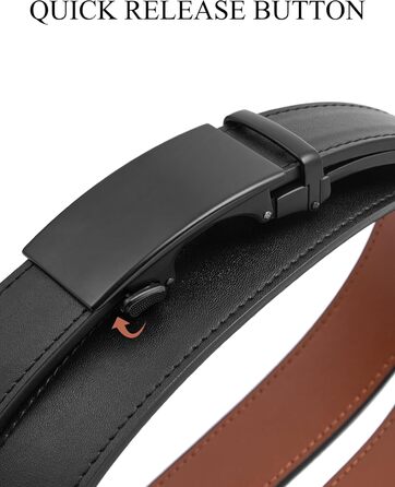 Чоловічий шкіряний ремінь на пряжці, 3,5 см, регульований, для джинсів, зручна посадка 32-38W, чорний