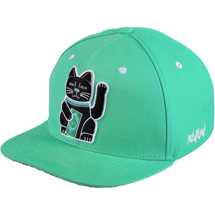 Кепка Nebelkind Snapback для чоловіків та жінок, універсальний розмір, регульована, унісекс, якісна бейсболка в стилі streetwear, ретро білий (м'ятний)