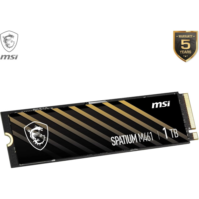 SSD накопичувач MSI Spatium M461 PCIe 4.0 NVMe M.2 1TB - високошвидкісний SSD для ігор та роботи