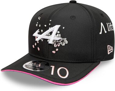 Кепка бейсболка New Era Alpine F1 Team Special Edition Japanese Grand Prix, чорно-рожева, унісекс, офіційний мерч, M-L