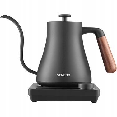 Електричний чайник Sencor SWK 2828BK, 0,6 л, 1000 Вт, чорний, елегантний
