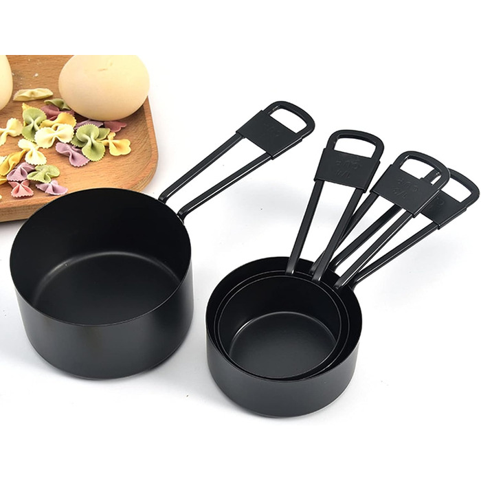 4pcs Stainless Steel Measuring Cups Set Kitchen Accessories Baking Tea Coffee Measuring Tools (gold-4pcs)