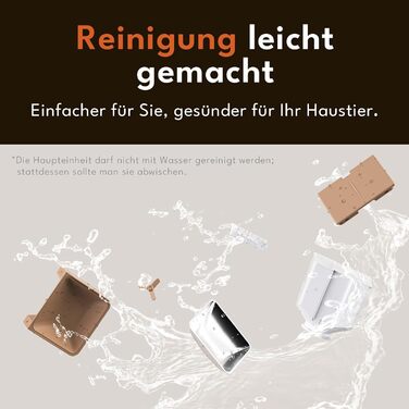 Автоматичний годівниця для котів та собак PetSnowy 4L з Wi-Fi, керування через додаток, подвійне живлення, свіжість корму, 1-10 прийомів на день, кремово-білий колір