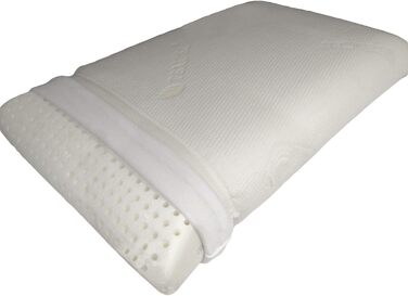 Ортопедична подушка для шиї Jekatex Sleepy 35x70x9 см, в'язкопружна піна, Tencel