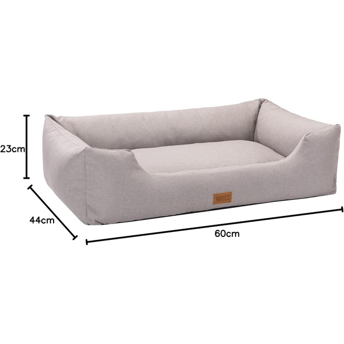 Софа-ліжко для собак MSS e.K. з м'якою оббивкою та знімним велюровим покриттям, 85 x 63 x 25 см. Підходить для великих собак, зручна собача лежанка для цуценят та дорослих собак. Легко миється.