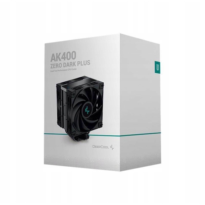 Кулер для процесора Deepcool AK400 Zero Dark Plus, активне охолодження, чорний, TDP 220 Вт