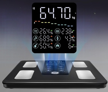 Ваги-аналізатор складу тіла GE CS10G: 8 електродів, вимірювання BMI, максимальна вага 180 кг