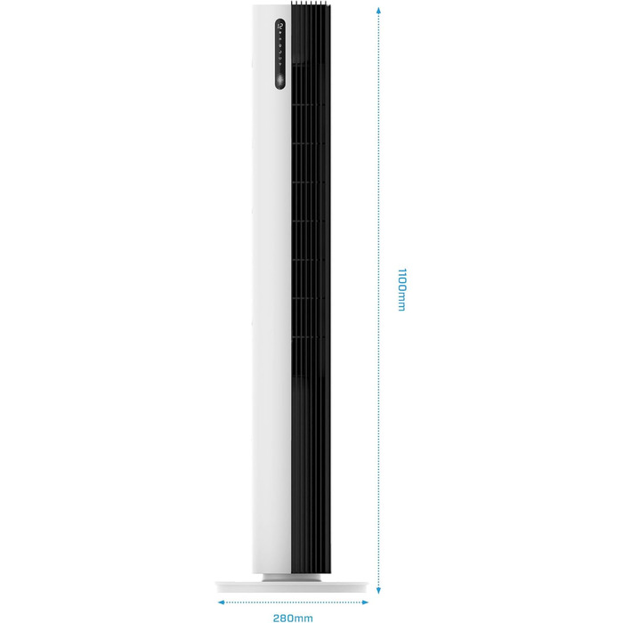 Вентилятор вежний Smart Clean Air Optima CA-407 Luxus з іонізацією та фільтром від пилу - до 500 м³/год, управління зі смартфона