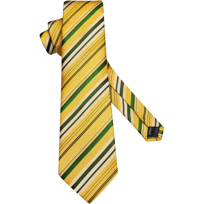 Чоловіча краватка Hi-Tie чорно-рожева з візерунком пає, смугаста, в горошок, краватка-метелик, нагрудна хустинка, кравецькі затискачі, для весілля, вечірки, офіційного стилю (жовто-зелений)