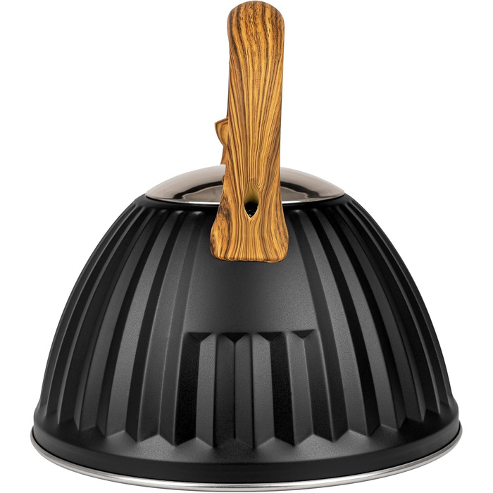 Чайник для води Karl Hausmann Induktion 3L, чорний, з автоматичним свистком, нержавіюча сталь, для всіх типів плит