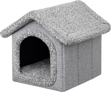 Будиночок для тварин: собачий/кітчий, сірий, 38x44x45 см