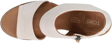 Сандалії жіночі TOMS Majorca Cutout з каблуком 38.5 EU натурального кольору