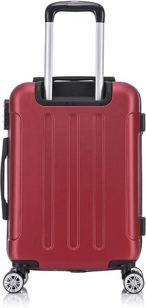 Чемодан Flexot® F-2045, набір 3 шт. (16 кольорів), ручна поклажа, валіза, тріумф, ролер, твердий корпус (M, Рубіново-червоний)